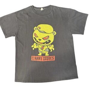 Vintage Happy Tree Friends Flippy "I Have Issues" T-Shirt Size L